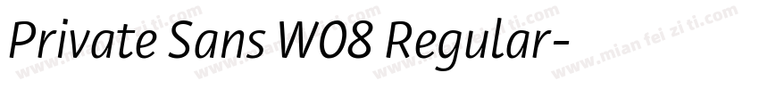 Private Sans W08 Regular字体转换